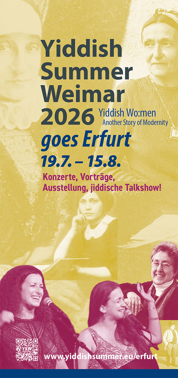 Yiddish Summer Weimar 2026 goes Erfurt Faltflyer(PDF)